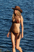 Luli Fama Natural Habitat Seamless Ruched Back Brazilian Tie Side Bottom